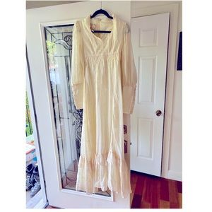 Vintage Gunne Sax Ivory Dress Size 9